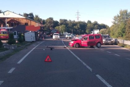 Accident frontal in Arges copil ranit