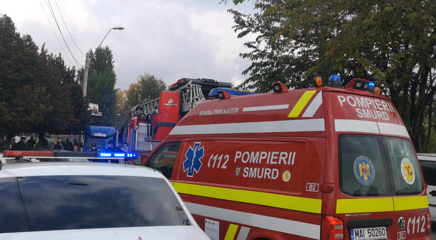 Copil cazut de la etajul 3 in Arges