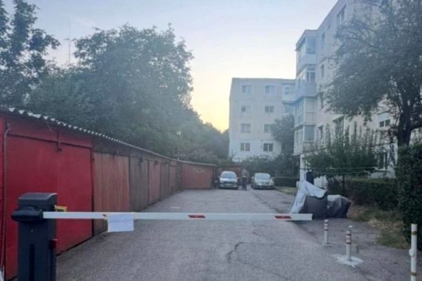 Bariera montata ilegal la un bloc din Pitesti