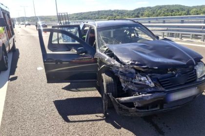 Copil ranit sub ochii mamei in Arges