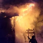 Incendiu puternic in Arges flacari devastatoare