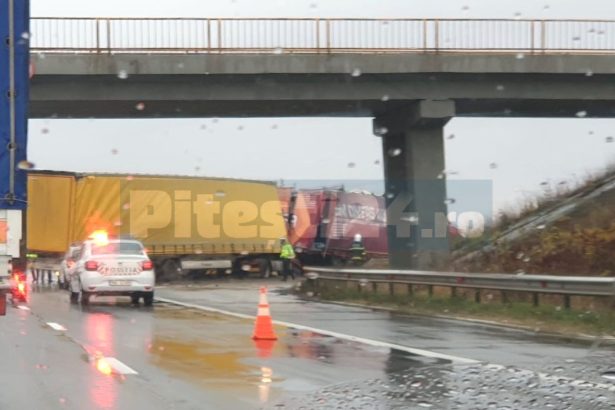 incident grav pe a1 in arges pericol major