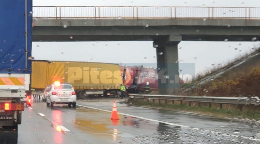 incident grav pe a1 in arges pericol major