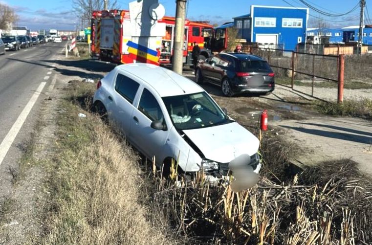 Accident langa Pitesti o persoana ranita