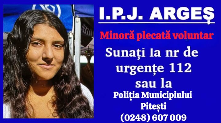 Fata disparuta de 16 ani a fost gasita