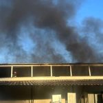 Incendiu devastator in Arges langa fabrica Dr Oetker