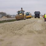 Tronson de groaza pe un drum judetean in lucrari