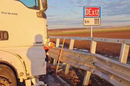 Blocaj pe drumul Cerbu Albota