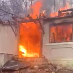 A ars generalizat incendiu devastator in Arges