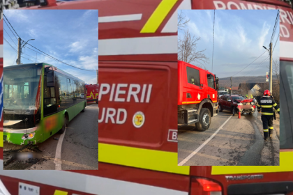 Accident recent in Arges Autobuz implicat