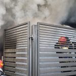Incendiu devastator in Pitesti langa Spitalul Judetean