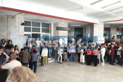 Protest la Directiona Finantelor Publice Arges