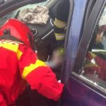 Sofer prins in masina accident cu victime in Arges