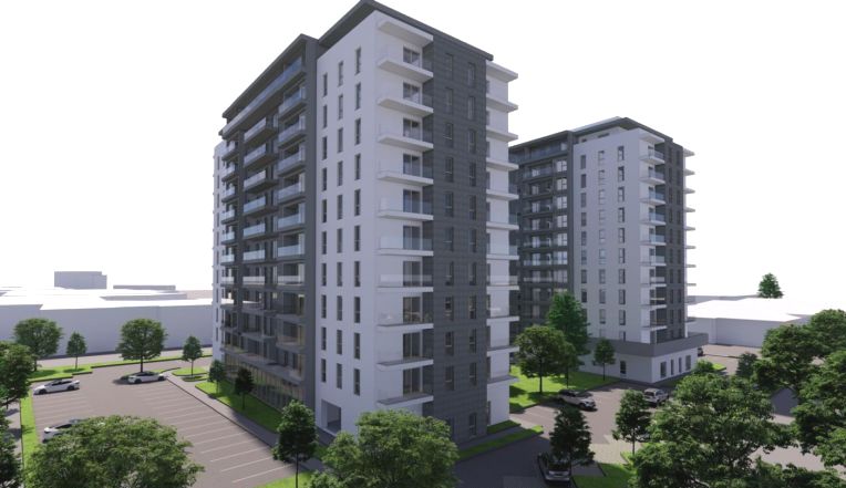 Super nou complex rezidential in Pitesti 5 blocuri turn spatii comerciale si gradinita