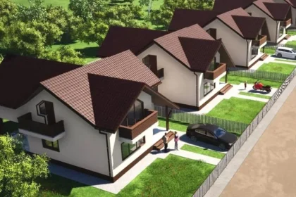 Un nou mini-cartier de case se construiește în Pitești